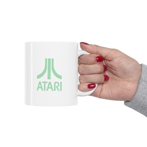 Retro Atari Mug -  11oz Ceramic Mug - Green