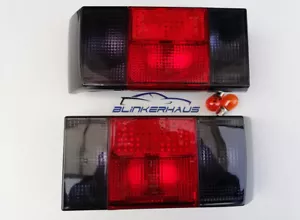 SCHWARZ/ROTE Rückleuchten VW Golf 1 Mk1 -81 Cabrio Aigner Classic Line Quartett - Bild 1 von 3