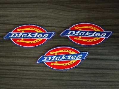 3 pcs DICKIES Sport Wear Patch Iron on Embroidered or Sew on Jacket Hat Shirt - Image 1 of 4