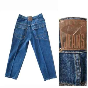Lugz Vintage 90s Men's Jeans 38x32 Baggy Utility Carpenter - Picture 1 of 15