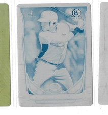 2014 1st BOWMAN CHROME Jonathan Reynoso - Cyan Printing Plate 1/1 - Card # BCP37