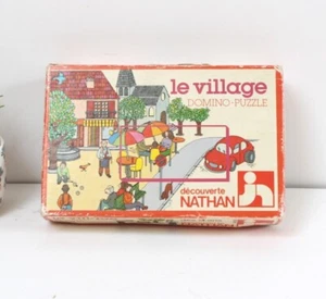 Domino Puzzle Le Village - Fernand Nathan 1979 - Bild 1 von 6