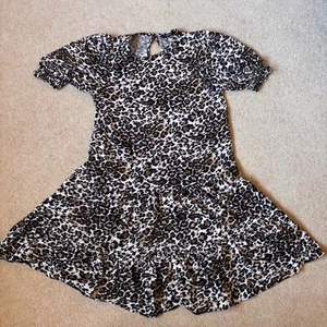 George Mädchen Kleid Leopardenmuster - Größe 9-10 Jahre - 135-140 cm - Bild 1 von 2