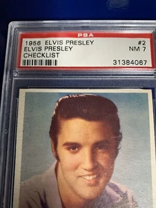 1956 Elvis Presley Bubbles Inc Topps Checklist card 2 PSA 7 - Picture 1 of 3