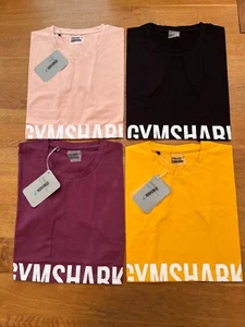 Gymshark Ladies Cotton-Rich Fraction Crop Sports Top - BNWOT - 4 Colours/3 Sizes - Picture 1 of 9