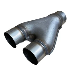 PEZZO TUBO Y SCARICO 2,5" ACCIAIO INOX PEZZO TUBO Y ADATTATORE CONNETTORE - Foto 1 di 11