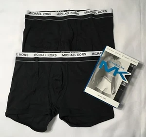 Michael Kors Men's Underwear Ultimate Rib 2 Boxer Brief Soft Touch Black M L XL - Picture 1 of 6