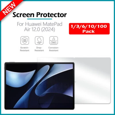 1-100 Lot LCD Ultra Clear HD Screen Protector for Huawei Matepad Air 12.0 (2024) - Image 1 of 4