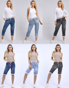 Women Plain Trouser Comfy Casual Summer Cotton Pants Ladies Jogger Beach Shorts - Picture 1 of 13
