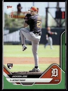 2025 Detroit Tigers Topps NOW #OD-73 Jackson Jobe Green /99 Road To Opening Day - Bild 1 von 2