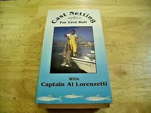 CAST NETTING FOR LIVE BAIT WITH CAPTAIN AL LORENZETTLE 1994 VHS - VERY GOOD COND - Imagen 1 de 3