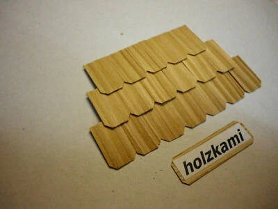 LENLUX Dachschindeln Holz Lärche. 20mm x 10mm x 0,8mm. L/B/H 250 Schindeln.