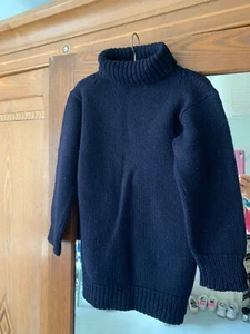 Maglieria vintage bambino: maglione girocollo blu navy realizzato da Monument - Foto 1 di 12