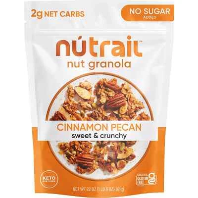 NuTrail Low Carb Keto Nut Granola, Cinnamon Pecan (22 oz.) Great Price - Image 1 of 4