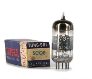 5CQ8 Tung-Sol NOS tubo lampada TSF Valve Valvola ৄ泵洀 真空管 电帡 Valvula - Foto 1 di 1