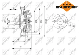 RADIATOR COOLING FAN CLUTCH NRF49609 NRF I - Picture 1 of 4