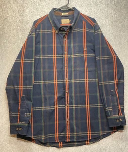 CE Schmidt Workwear Shirt Mens 2XL Blue Plaid Button Up Pocket Ranch Cowboy West - Picture 1 of 11