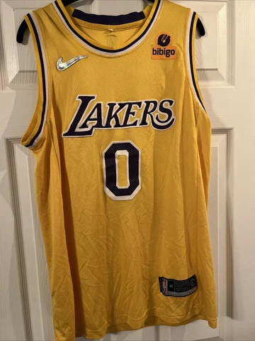 Men’s Los Angeles Lakers Russell Westbrook Nike Swingman Jersey Edition Size 48 Cover