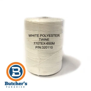 Butcher's Twine White Polyester Trussing, Cooking /650m 770 Tex - Picture 1 of 1