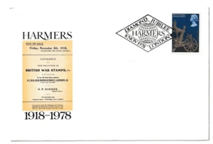 8/11/1978 UK GB Cover - Harmers Diamond Jubilee - London W1 Special Postmark - Picture 1 of 2