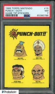 1989 Topps Nintendo Game Tip Stickers #15 Punch-Out!! PSA 7 - Picture 1 of 2