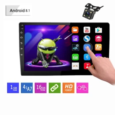 10" 2 Din Radio Coche Estéreo Android 8.1 GPS Wifi 1+16G Pantalla táctil Cámara - Imagen 1 de 4