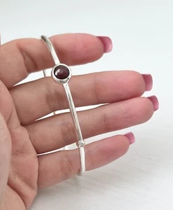 Brazalete para mujer Ippolita de plata de ley granate rojo y diamantes - Imagen 1 de 3