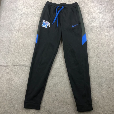 Memphis Tigers Sweatpants Mens Small Black Blue Logo Joggers Elite Team Issue Cover