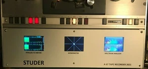 Revox Studer A67 B67 Frontplatte inklusive der 3 Displays EVOR04 Blech Neu - Bild 1 von 2
