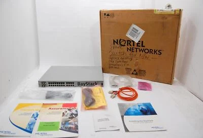Nortel Networks Baystack 470-24T 24-Port 10/100 Stackable Ethernet Switch extras - Image 1 of 4