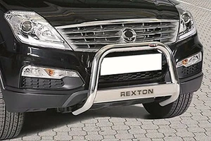Bull Bar protezione anteriore inox lucido 60mm SsangYong Rexton W 2013-2017 - Foto 1 di 1