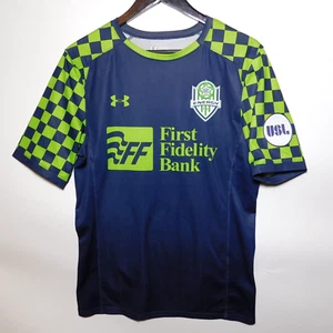 Camiseta de fútbol 2018 Oklahoma City OKC Energy FC Gunderson #19 USL equipo visitante pequeña - Imagen 1 de 10
