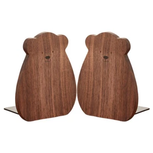 2pcs Cartoon Wooden Bookend Book Stop Board Cartoon Wood Board Book Stopper for - Picture 1 of 12