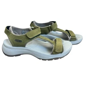 KEEN Sandali donna Astoria West punta aperta in pelle verde - Foto 1 di 14