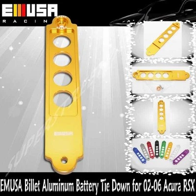 EMUSA Billet Batería Atar Ajuste 02-06 Acrua RSX Cupé 2D 2.0L DORADO Foto 1 de 4