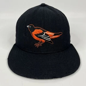 Baltimore Orioles Hat Cap Fitted Mens 7 Black Wool MLB Baseball New Era 5950 - Picture 1 of 14