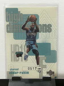 1997-98 Upper Deck Shareef Abdur-Rahim #HD18 High Dimensions /2000 - Picture 1 of 2