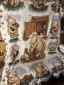 "Manta tapiz clásica Pooh Winnie the Pooh tiro Disney 42"" por 60""" - Imagen 1 de 13