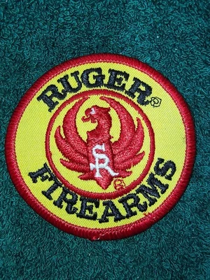 Vintage Embroidered RUGER FIREARMS Hunting Coat/Hat/Vest  Patch  ( UNSEWN ) - Image 1 of 4
