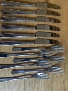 WMF Ambiente Cromargan Protect posate 6 coltelli da dessert 6 forchette da dessert  - Foto 1 di 17