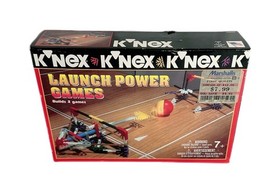 1996 KNEX Launch Power Games 10808 116 Pieces Build 3 Arcade Games Set NEW