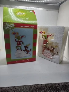 RARE Dept 56 Dr Seuss Grinch and Max, a toot Who-ville Retired Village - Picture 1 of 3