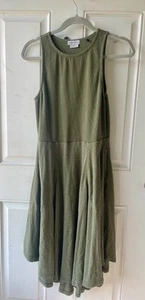 prAna Dress Cargo Green Heather Size Medium Hemp Blend Fabric w/ Pockets - Picture 1 of 7