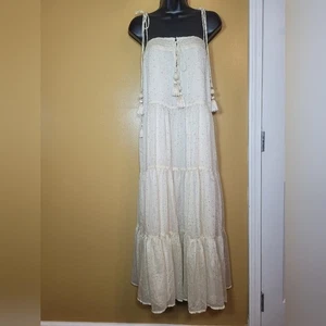Maxi Vestido Storia Estrellas Megallic Transparente Hada Fantasía Etéreo Talla S - Imagen 1 de 12
