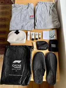 New QATAR AIRWAYS Global Partner Formula 1 Business Pajamas DIPTYQUE Amenity M - Picture 1 of 23