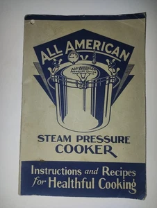 Vintage All-American Steam Pressure Cooker Instruction & Recipe Book Manual - Picture 1 of 6