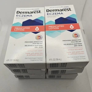 6-Pack Dermarest Eczema Medicated Lotion 24-H Dry Skin Itch Relief *EXP 10/2025* - Picture 1 of 1