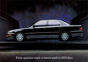 Lexus LS 400 1994 UK Markt ausklappbare Versandtasche Verkaufsbroschüre - Bild 1 von 1