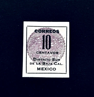 Sello de MÉXICO - 1914 Stage Coach Mail Baja Sn 404 Imperf MHR r85🔥 Foto 1 de 2