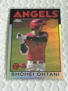 2021 Topps Chrome 1986 35th Anniversary Refractor #86BC-9 Shohei Ohtani HD - Picture 1 of 2
